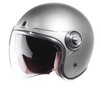 Casco aperto NOX PREMIUM Heritage argento opaco XL