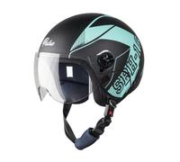 Casco Aperto SBH-16 Pulse Beat Nero Opaco E Blu Chiaro Taglia M 580MM @US