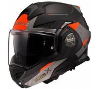 Casco apribile da moto LS2 FF901 Advant X Oblivion nero-rosso-titanio S