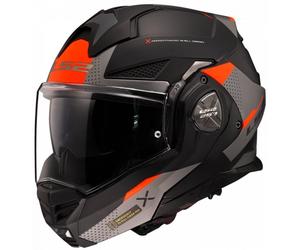 Casco apribile da moto LS2 FF901 Advant X Oblivion nero-rosso-titanio XL