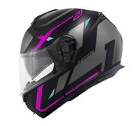 CASCO MOD X21 EVO NUMBER LADY NERO OPACO TITANIO ROSA | GIVI - Taglia Int: XS