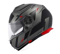 Casco Modulare Givi X.21 Evo Number Titanio Opaco Nero Rosso XS