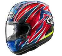 Arai RX-7V Evo Ogura 2023, casco integrale L male Blu/Rosso/Giallo Fluo