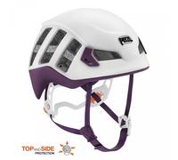 Casco Arrampicata Alpinismo Donna METEORA Leggero WHITE VIOLET 225g Protezione Laterale