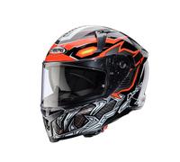 Caberg Avalon X Gurkha, casco integrale XS female Nero/Grigio/Arancione Fluo