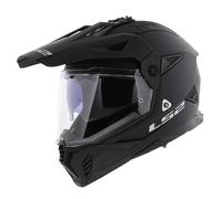 Casco avventura LS2 MX702 Pioneer II nero opaco massiccio