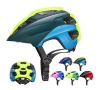 Casco Bambini, RaMokey Casco da Bicicletta per Bambini e Bambine, Casco da Ciclismo con Visiera per Bambini 3-13, Casco da Bicicletta per Bambini (S/M 48-56CM) (Blu fluorescente)