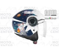 CASCO BAMBINO CGM 261S MINI SPACE BLU BIANCO TAGLIA YM (49-50 Cm.)