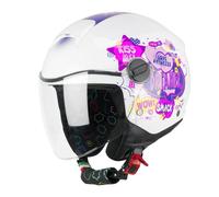CASCO BAMBINO CGM YOUNG 261G MINI COMICS FUCSIA BIANCO TAGLIA S
