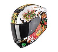Casco Bambino EXO-JNR AIR YUCATAN Bianco Arancio Nero SCORPION - UE: S