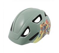 Casco Bambino Fun Kid Robot S Grigio Verde 48-54cm - Sicurezza In-Mold CE EN1078