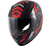 Casco Bambino Integrale Kappa KJ04 Evo Prox Nero Opaco Rosso L