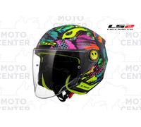 CASCO BAMBINO LS2 OF622 NEW FUNNY II JOY BLACK LUCIDO TAGLIA L (51-52 Cm.)