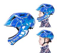 Casco Bici Bambino Integrale Caschetti per Bambini Caschi Integrali MTB Ragazzi Ragazza Caschetto Bici con Protezione Mento Staccabile per Skateboarding Roller Skating