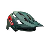 Casco bici Bell Super Air Mips verde unisex con visiera rimovibile M