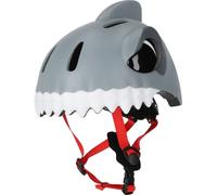 Casco bici da città per bambini Crazy Safety Shark Gris