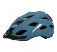 Fischer Urban Plus Chicago, Luce Posteriore a LED Integrata Casco da Bicicletta per Adulti, Blu, L/XL, 58-61 cm