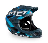 Casco bici integrale Met Parachute Bleu