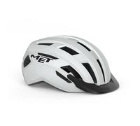 Casco multi MET ALLROAD con luce di sicurezza a LED 2024 - Taglia: L, Colore: Bianco