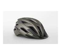 Casco bici MET Crossover con luce LED di sicurezza 2024 - Taglia: M, Colore: Grigio