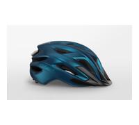 Casco bici MET Crossover con luce LED di sicurezza MIPS 2026 - Colore: Blu, Taglia: XL