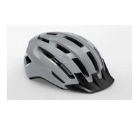 Casco MET Downtown grigio lucido nero - M-L