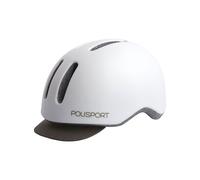 POLISPORT MOVE COMMUTER Casco da Ciclismo Urbano Elegante e Sicuro Bianco/Grigio | Polisport Move 54-58
