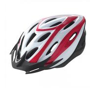 Casco Bici Rider Out-Mould Bianco/Rosso L (58-61cm) MTB/Strada