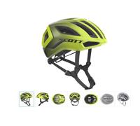CASCO BICI SCOTT CENTRIC PLUS radium yellow RC TAGLIA S 2022 CON GARANZIA