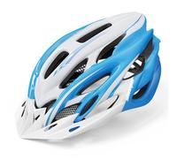Casco Bici Uomo Donna, Caschi da Corsa, Scooter, MTB, Monopattino, Casco Bici Luce di LED con Visiera Protezione di Sicurezza, Taglia Regolabile