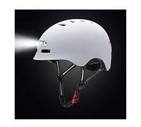 Casco Bicicletta,Casco Ciclismo Smart Cycling Bicycle Casco con luci di Avvertimento Impermeabile Bike Light cap Headlight Fari fanale Posteriore Catety Moto Cycling(02)