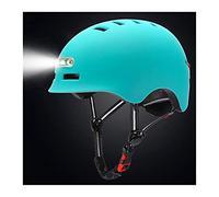 Casco Bicicletta,Casco Ciclismo Smart Cycling Bicycle Casco con luci di Avvertimento Impermeabile Bike Light cap Headlight Fari fanale Posteriore Catety Moto Cycling(04)