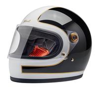 Casco Biltwell Gringo S bianco lucido/nero tracker taglia XS