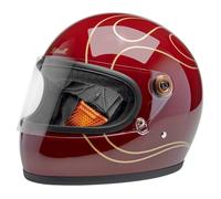 Casco Biltwell Gringo s garnet red flames