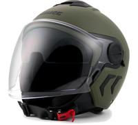 Casco Demi Jet Blauer DJ-01 Monochrome Verde Opaco S