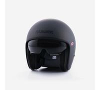 Casco Jet Blauer Pilot 06 Monochrome Titanio Opaco S
