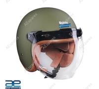 Casco Bobber Aperto Con Visiera A Bolle Per Pilota Royal Enfield AEs