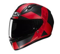 HJC C10 Tez Casco, nero-rosso, taglia L per maschi