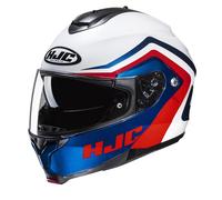 HJC C91N Nepos Casco, bianco-rosso-blu, taglia XS 54 55