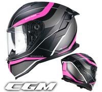 Casco CGM 363X SHOT RUN Nero Fucsia fluo opaco