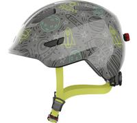 Casco Ciclismo Kids Abus Smiley 3.0 LED Grey Space Taglia:M