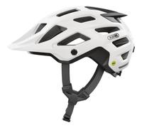 Abus, Casco da MTB ABUS Moventor 2.0 MIPS, casco da bici con protezione contro gli impatti volventi per l'impiego fuoristrada, casco all-mountain, unisex, bianco lucido, taglia S
