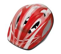 Casco Ciclista per Ragazzo Ragazza Rosso in Plastica, 1 Pezzo