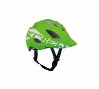 CASCO CICLO BICI BIMBO/A "X-CREW"VERDE REGOLABILE DALLA (52-56cm)