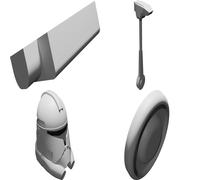 Casco Clone Captain Rex Fase 2 per Costume Star Wars Stampato 3D V2
