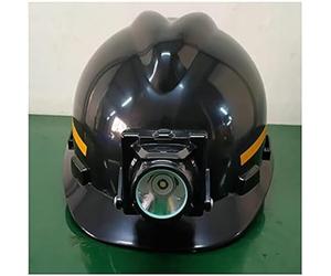 Casco con Luce A LED Casco con Lampada da Minatore Impermeabile Materiale ABS + Luce A LED Luce Bianca Portata di 300 Metri Anti-sfondamento E Anti-collisione Uso nei Cantieri Minerari,Nero,outsta