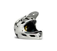 Casco con mentoniera removibile met parachute mcr mips matte white