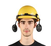 Casco con ventilatore, elmetto rigido da costruzione, ventilatore ricaricabile, copricapo ergonomico per lavoro, cantiere industriale, miglioramento della casa