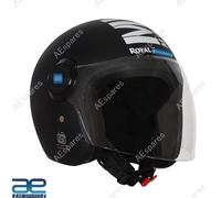 Casco Con Visiera Lunga MLG Copter Per Piloti Royal Enfield AEs