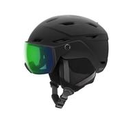 Smith - Casco da sci - Survey Eu Matte Black Chromapop Everyday Green Mirror - Taglia 59-63 cm - Nero